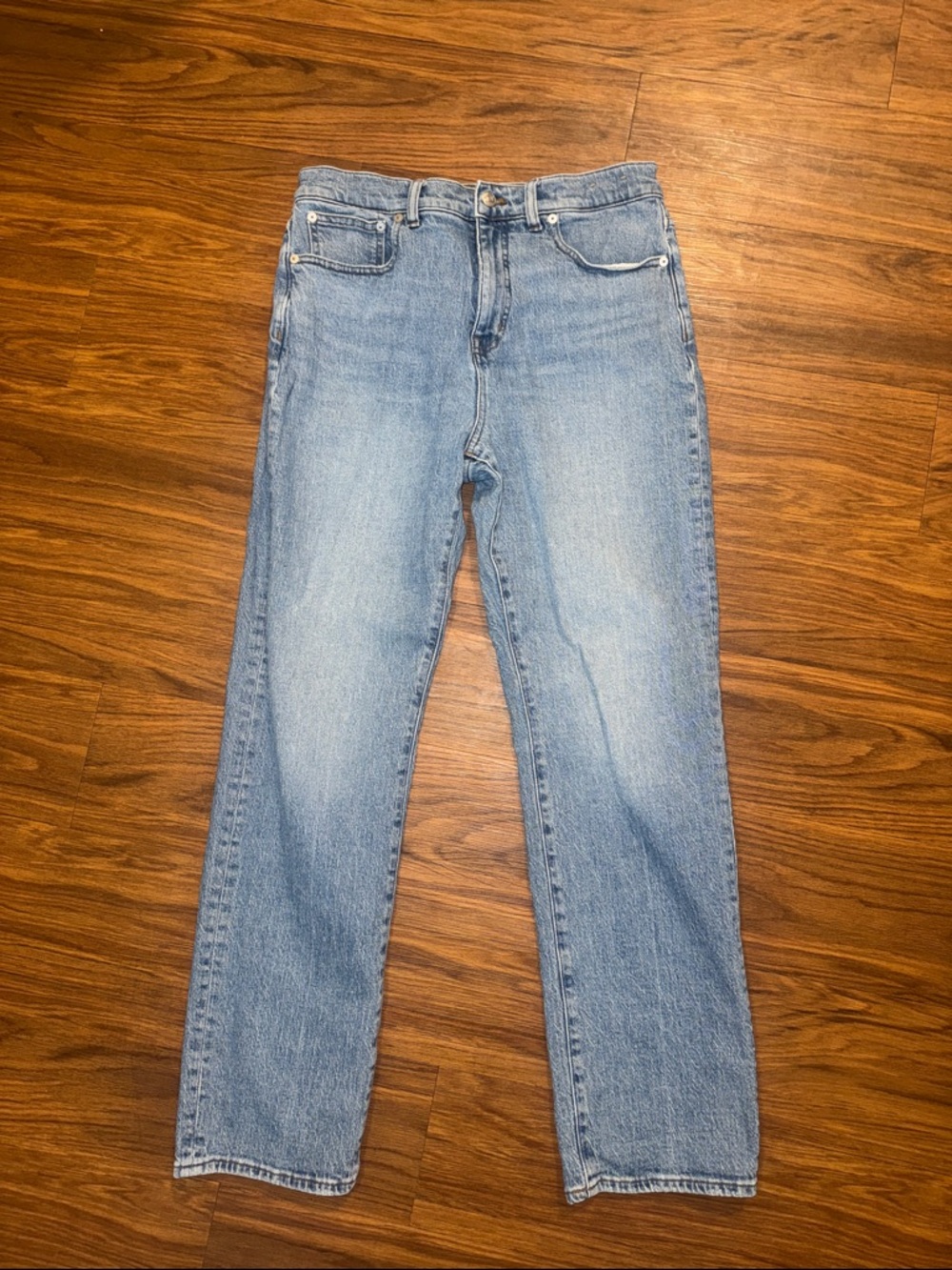 MADEWELL 90s Straight Classic Light Wash Jeans - Picture 5 of 5